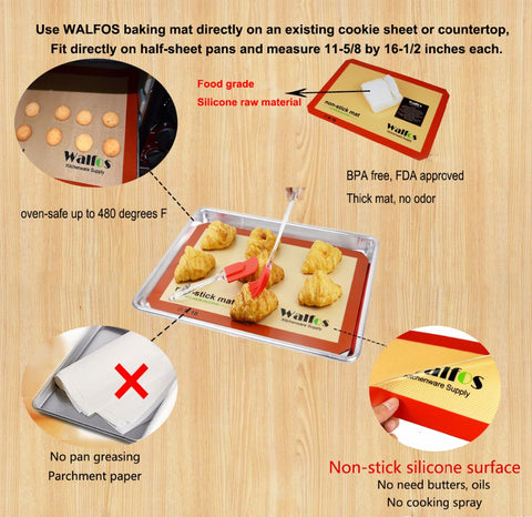 Image of Non-Stick Silicone Baking Mat
