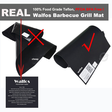 Image of FREE GIFT ! Extra thick 0.2mm heat resistant teflon baking mat BBQ Grill Mat
