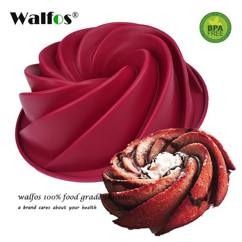 Image of Big Swirl Shape Silicone Baking form