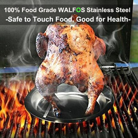 Image of Stainless Steel Chicken Holder Pan