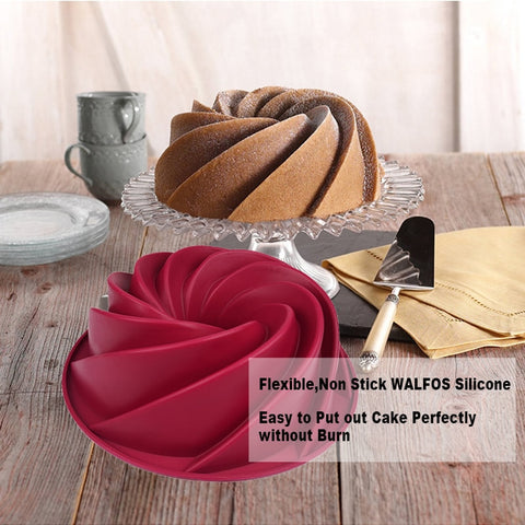 Image of Big Swirl Shape Silicone Baking form