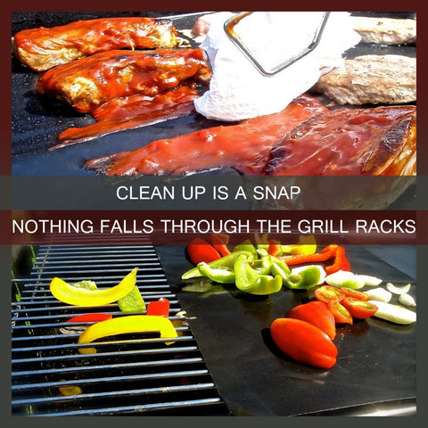 Image of FREE GIFT ! Extra thick 0.2mm heat resistant teflon baking mat BBQ Grill Mat