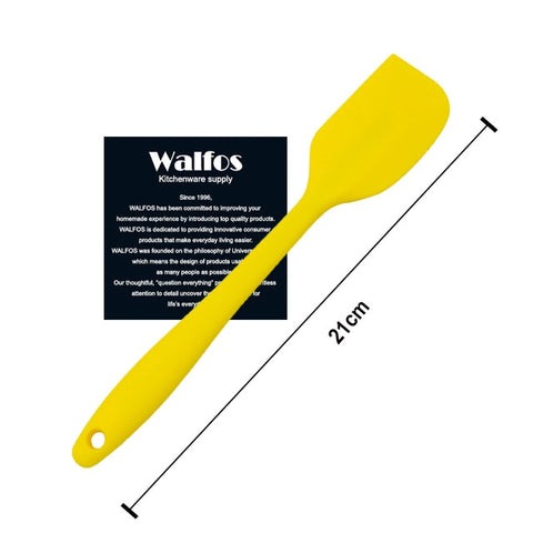 Image of WALFOS food grade Non Stick butter cooking silicone spatula set cookie pastry scraper cake baking spatula silicone spatula