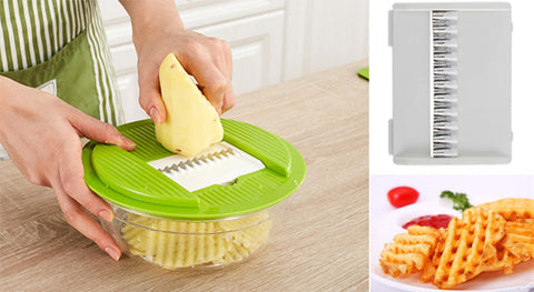 Image of Mandoline Vegetable Slicer Dicer, Fruit Cutter