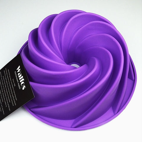 Image of Big Swirl Shape Silicone Baking form